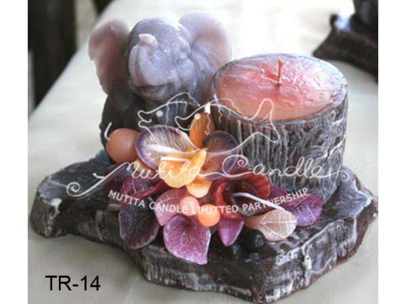 เทียนหอม เดชอุดม : WOOD CANDLE|FLOWER CANDLES WITH TIMBER. WOOD CANDLE|TR-14|-