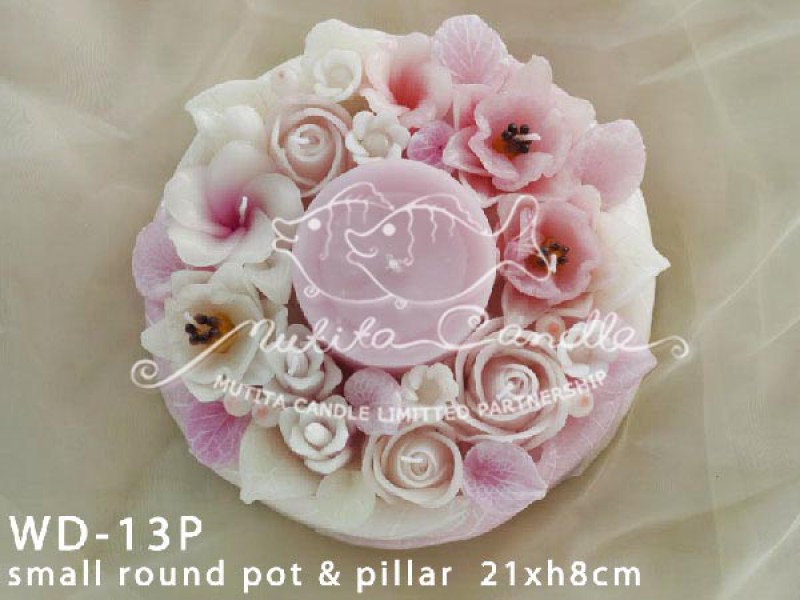 เทียนหอม เดชอุดม :  PINK WEDDING SET|Weddng Candles, best elegant Candles for wedding ceremony.
SOFT PINK FLOWER CANDLES ARRANGTMENT FOR SPECIAL DAY|WD-13P|small round pot & pillar 21 x h 8 cm